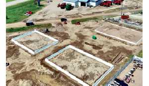 Black Box Commercial Condos under construction in Moosomin